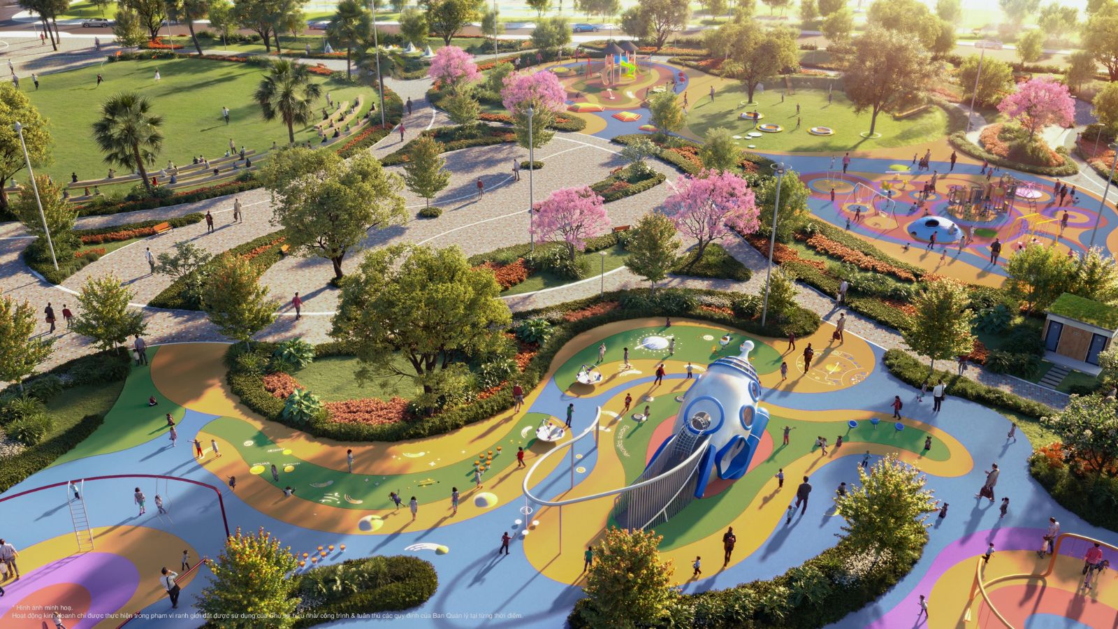công viên Adventure-Park dành cho trẻ em tại Vinhomes Wonder City Đan Phượng